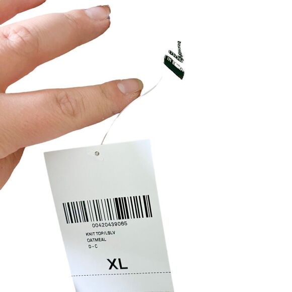 Forever 21 Oatmeal Beige Knit High Neck Long Sleeve Layer Sweater Size XL - Picture 3 of 6